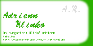 adrienn mlinko business card