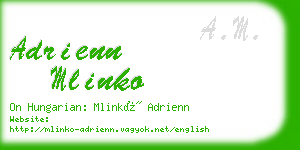 adrienn mlinko business card